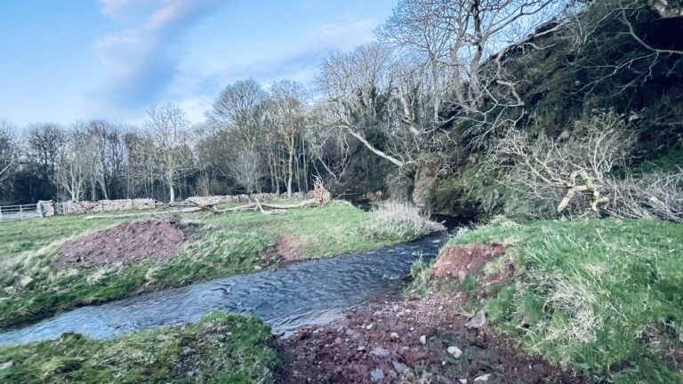 A ford across the Spott Burn at Brandsmill Farm